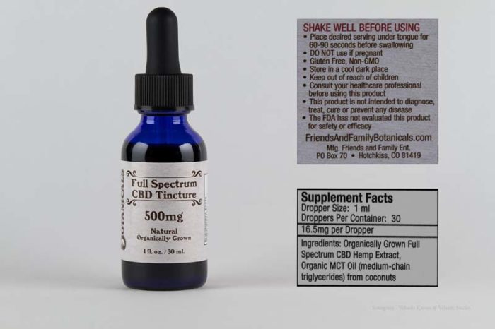 500mg Tincture Natural